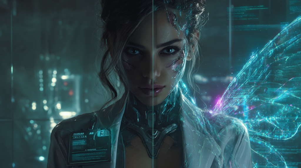 u6945813236 cinematic duality portrait in high tech undergrou d18c13a9 8c46 4faf bbe0 6037bba39b85 3